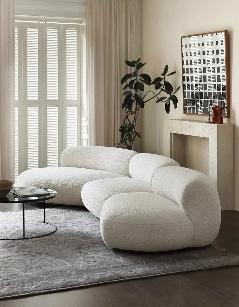 Casper Performance Boucle Sectional Curve Sofa