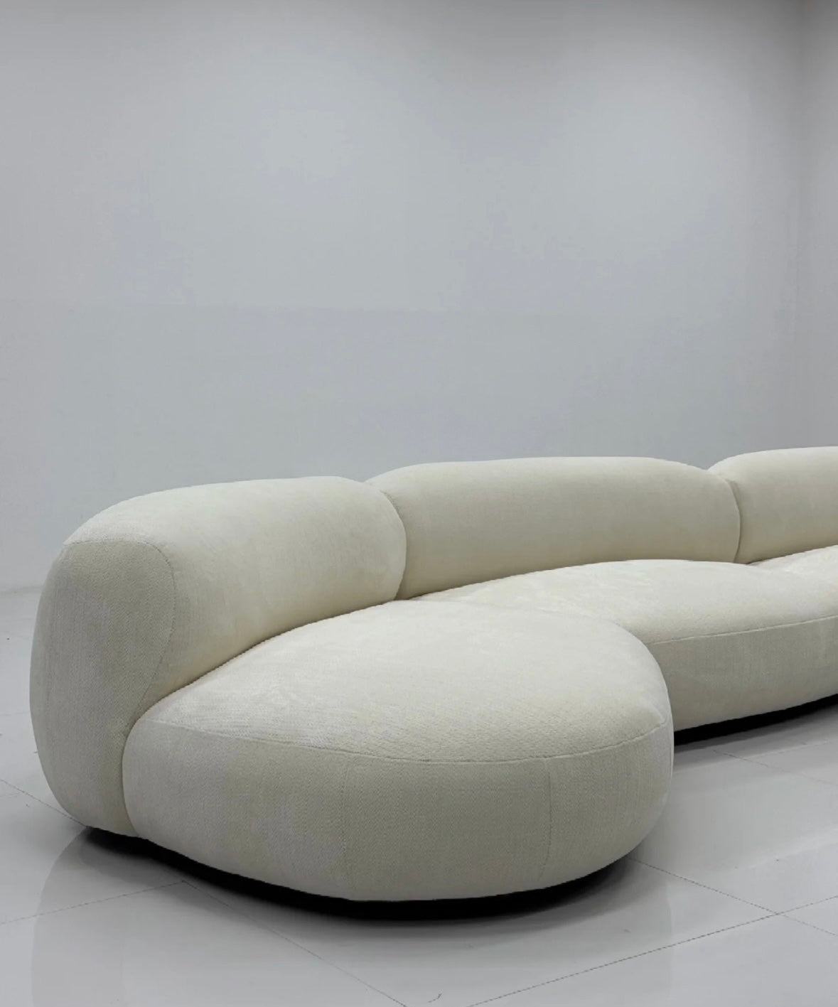 Casper Performance Boucle Sectional Curve Sofa