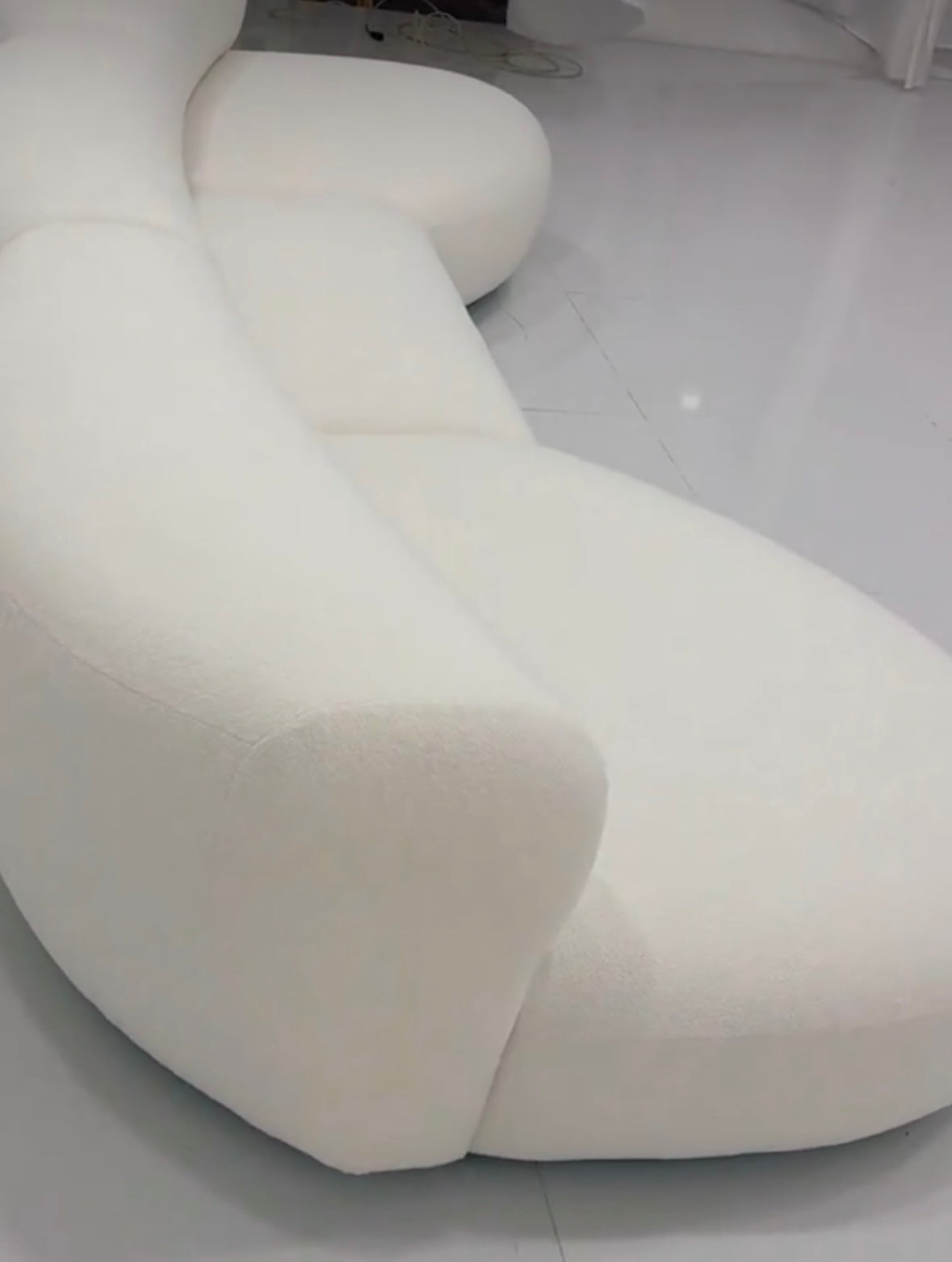 Casper Performance Boucle Sectional Curve Sofa