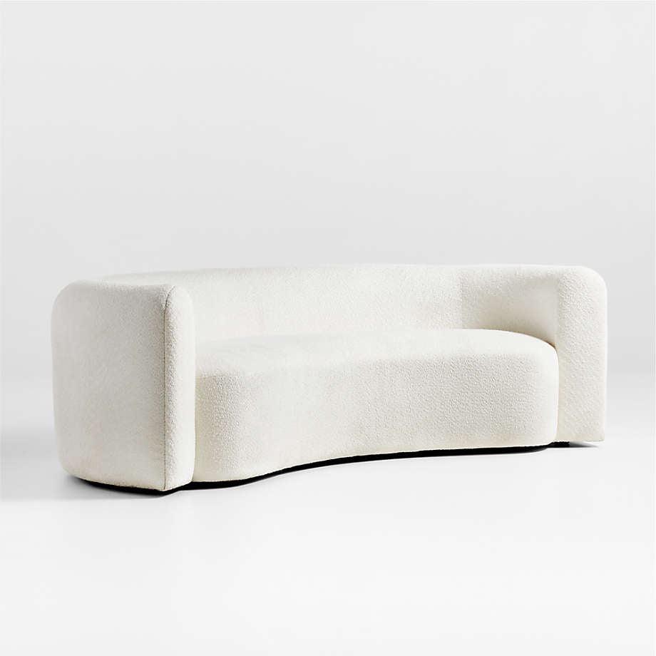 Hugger Curved Boucle Sofa