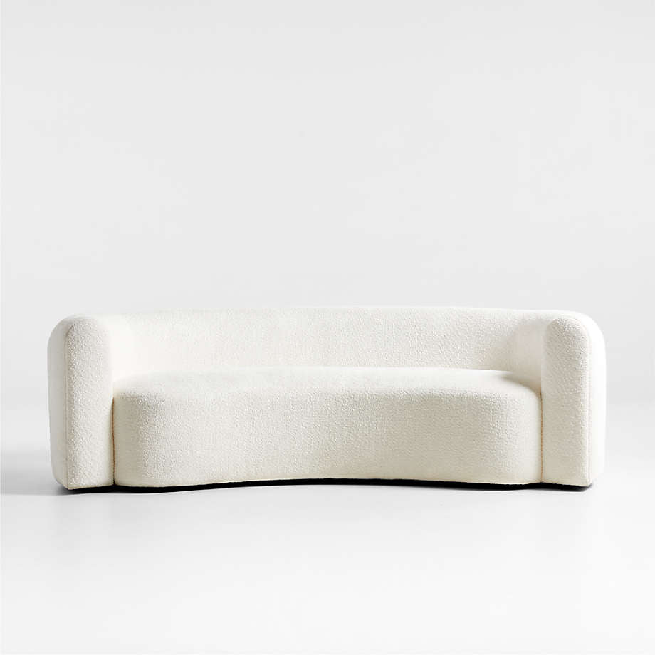 Hugger Curved Boucle Sofa