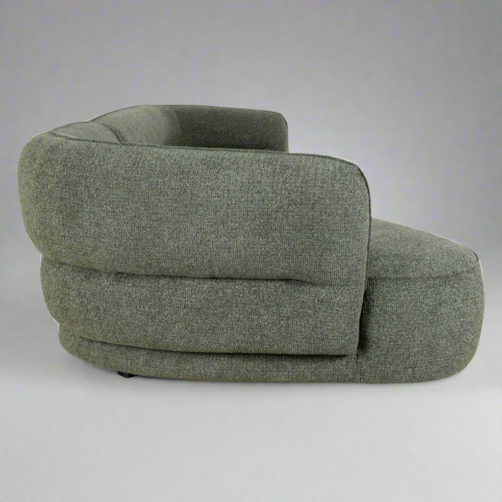 CLC10374-KJ Left Chaise Sofa - Coral Dark Green