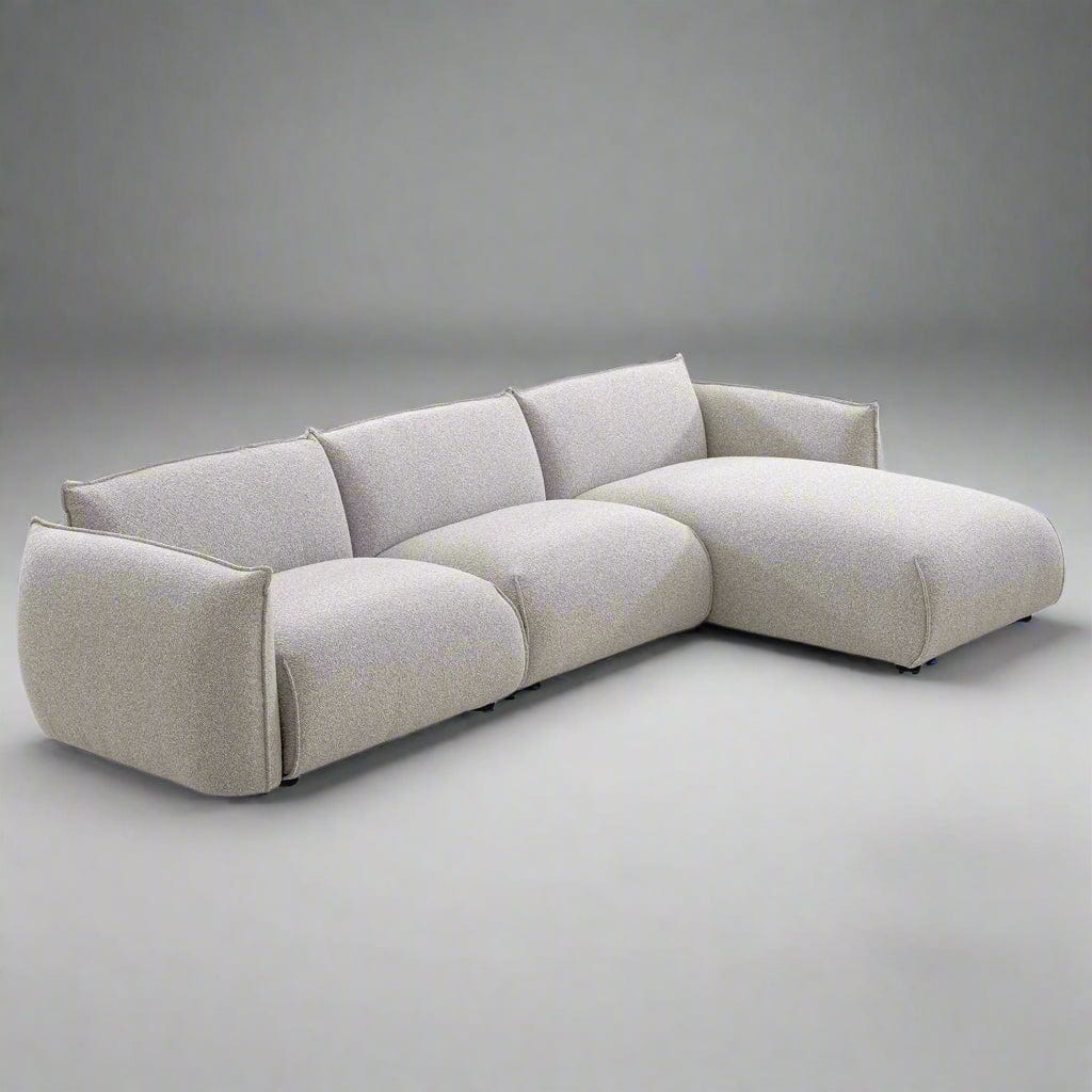Calibre Furniture Sofa CLC10239-IG 3 Seater Right Chaise Sofa - Clay Grey