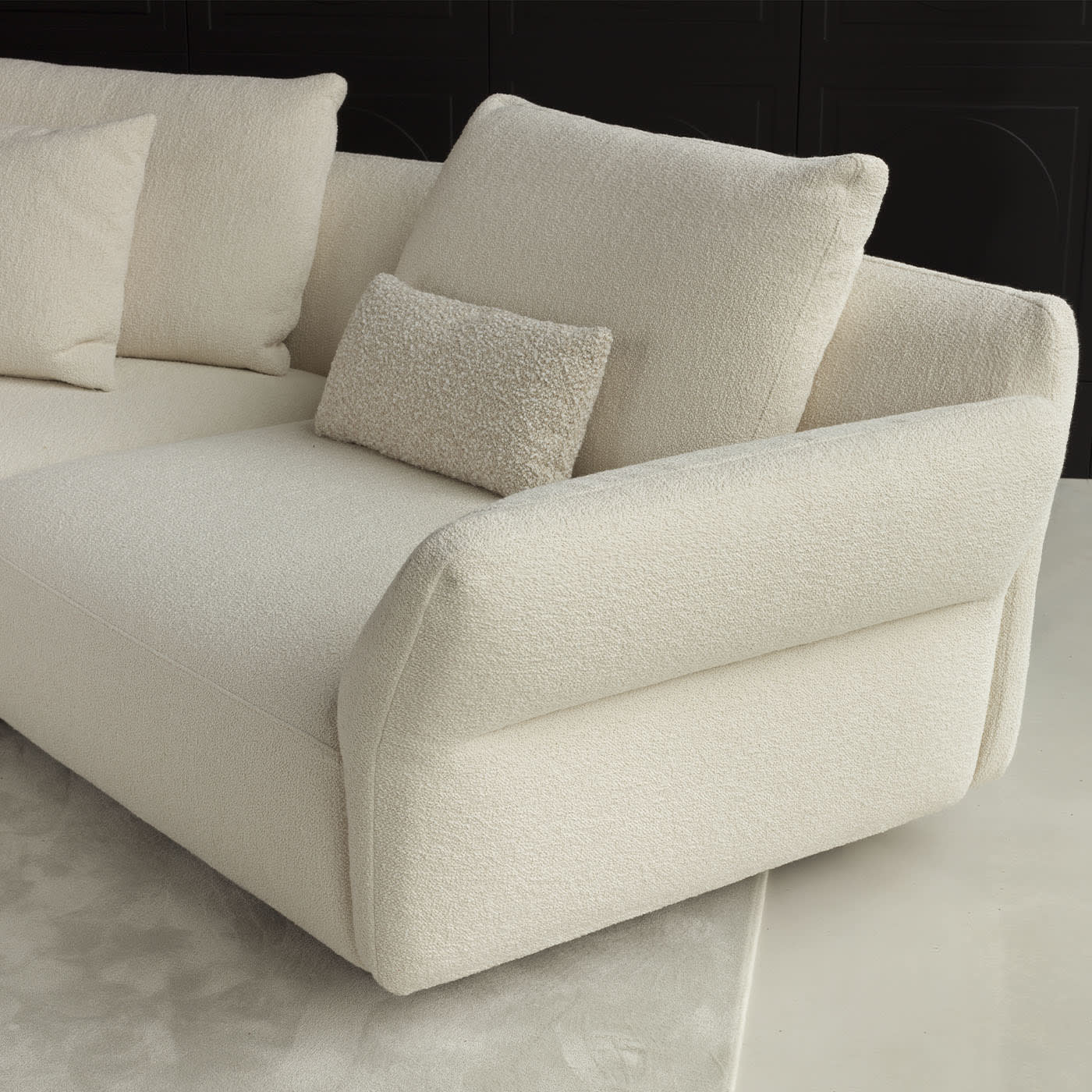 Madrid Boucle Fabric Modular Sofa by Palomba Serafini
