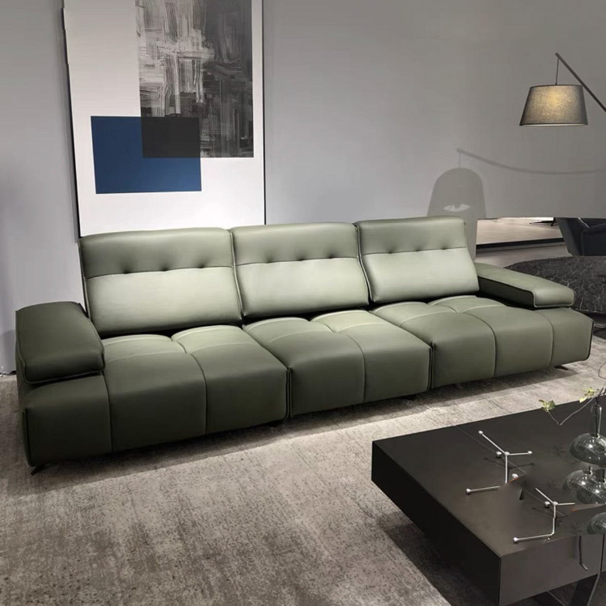 Home Atelier Adele Electric Slider Leather Sofa