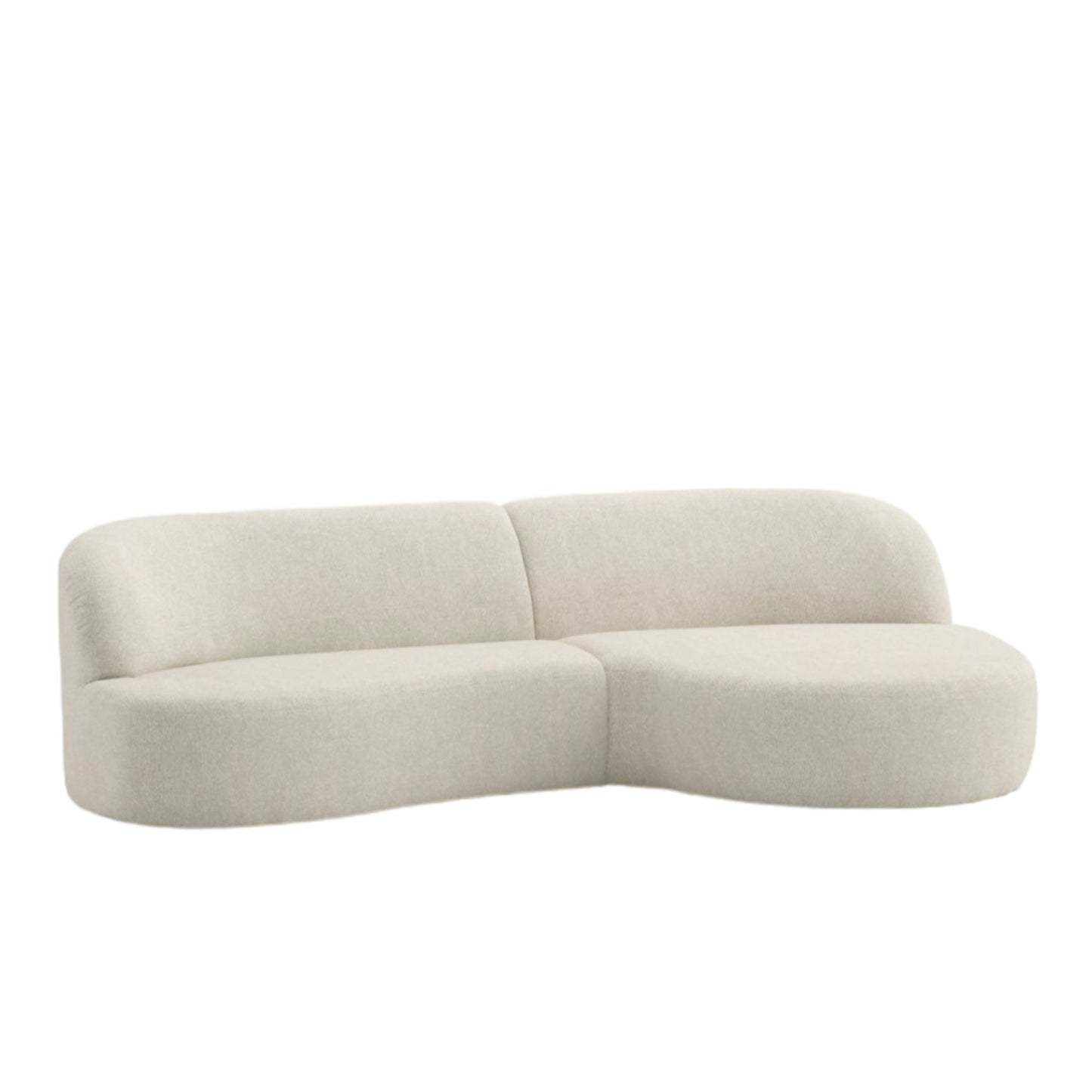 Home Atelier Adell Designer Sectional Round Chaise Sofa