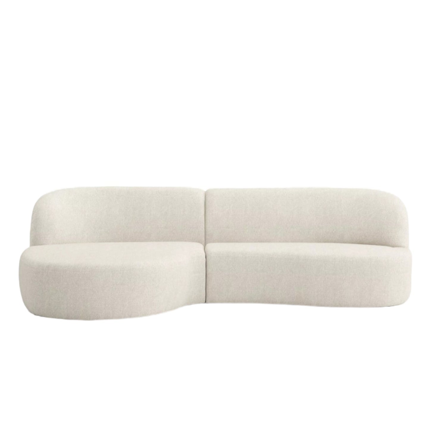 Home Atelier Adell Designer Sectional Round Chaise Sofa