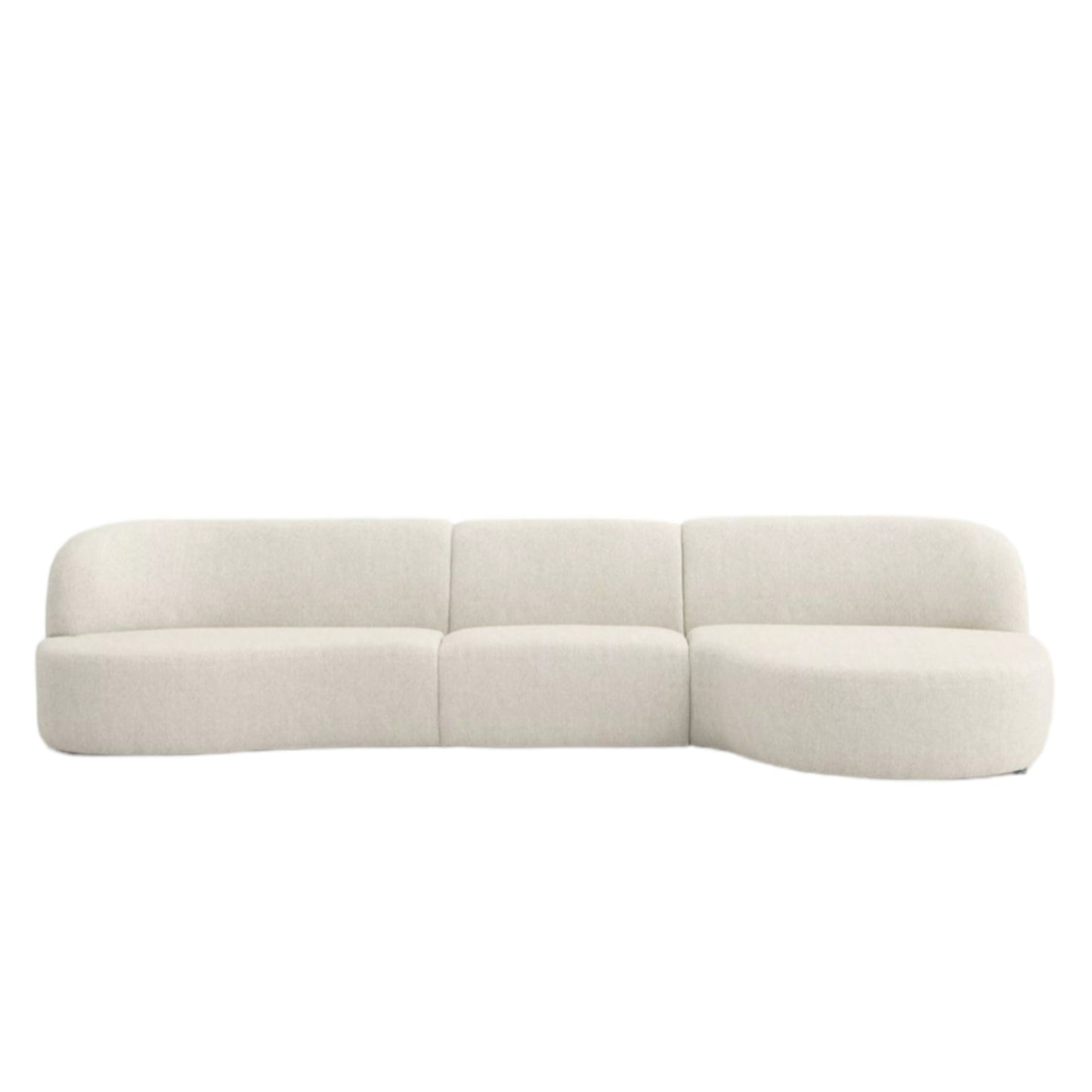 Home Atelier Adell Designer Sectional Round Chaise Sofa