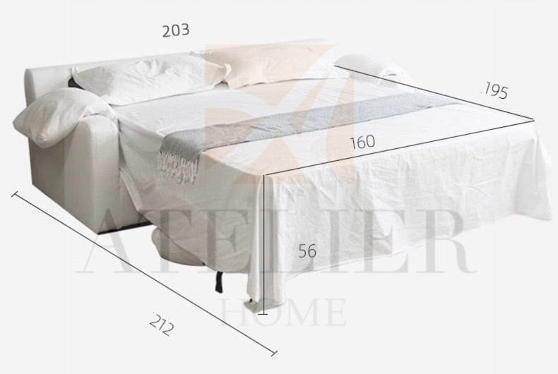 Home Atelier Adrian Foldable Sofa Bed with Mattress
