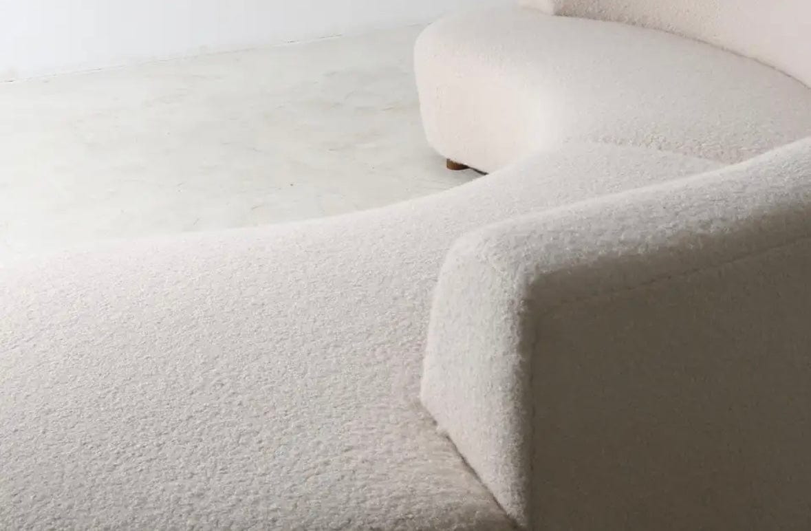 Home Atelier Alexis Boucle Curve Sofa