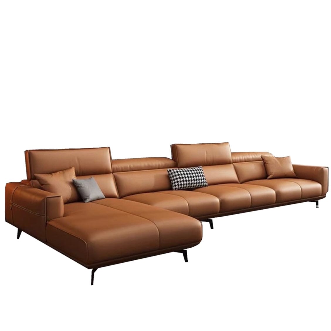 Home Atelier Alexus Genuine Leather Sectional Sofa