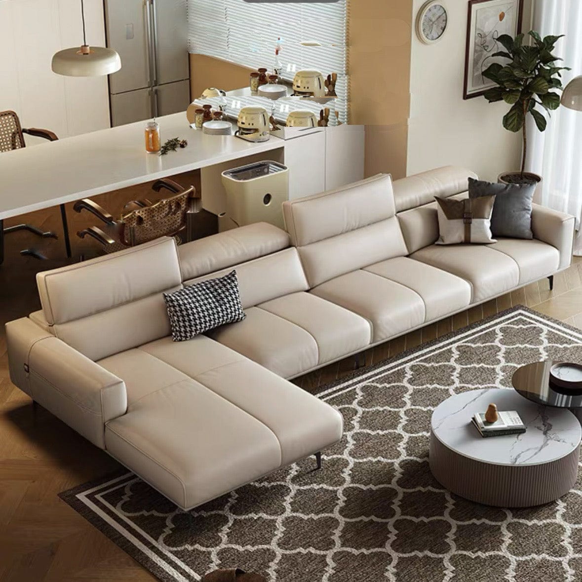 Home Atelier Alexus Leather Sectional Sofa