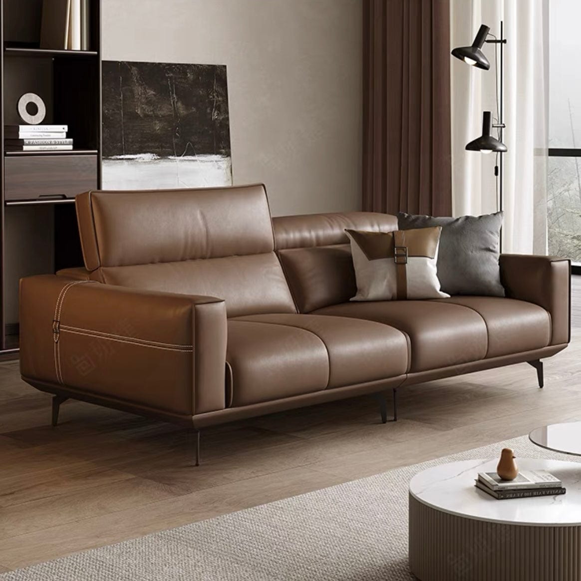 Home Atelier Alexus Leather Sectional Sofa