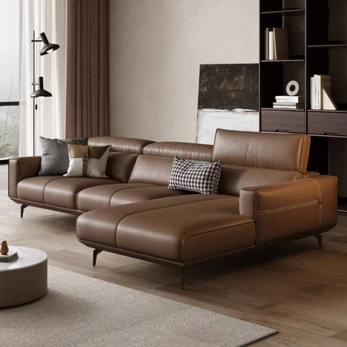 Home Atelier Alexus Leather Sectional Sofa