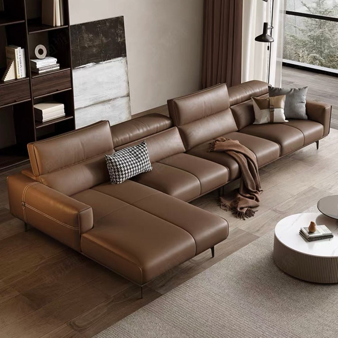 Home Atelier Alexus Leather Sectional Sofa