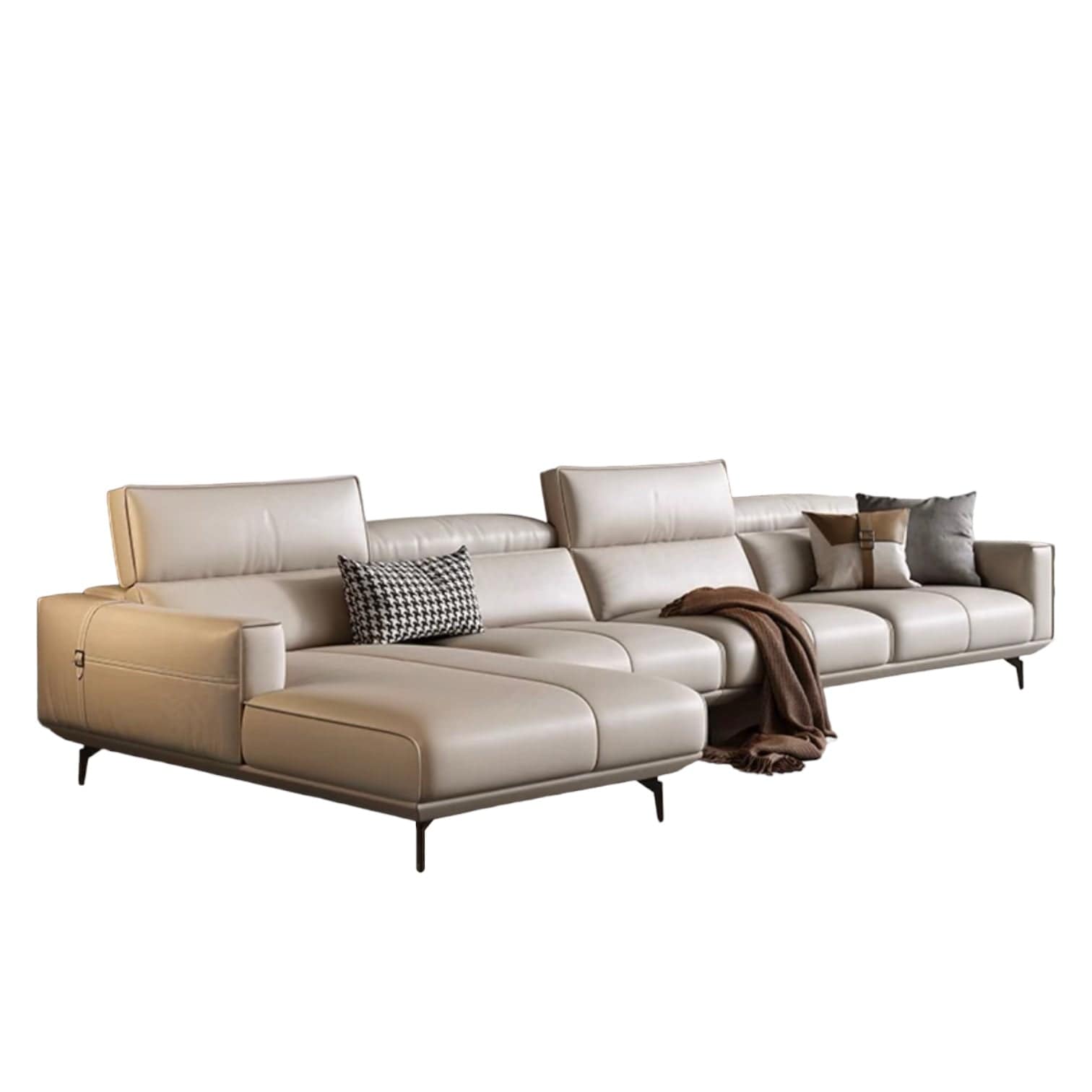 Home Atelier Alexus Leather Sectional Sofa