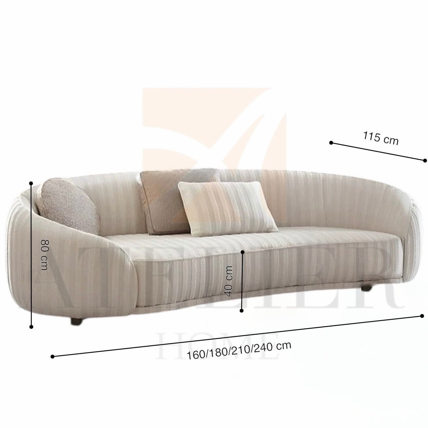 Home Atelier Alios Performance Boucle Curve Sofa (Copy)
