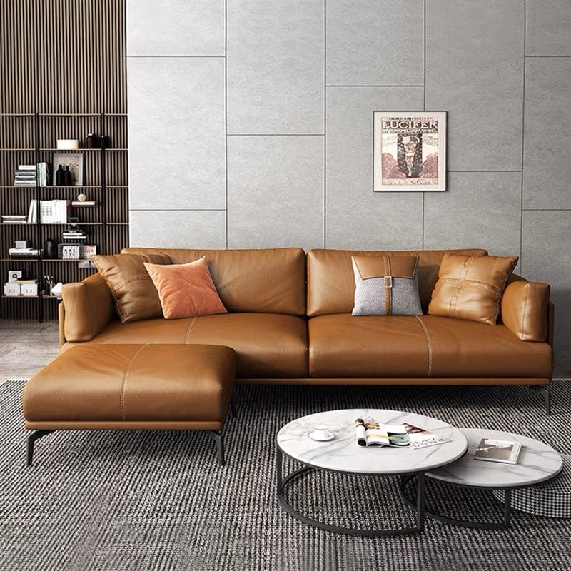 Home Atelier Almaffi Genuine Cowhide Leather Sofa