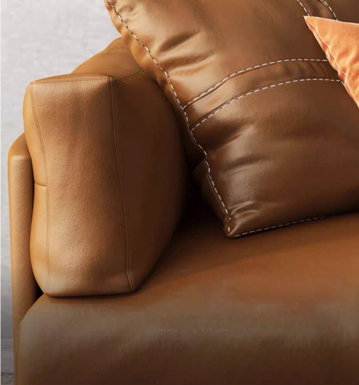 Home Atelier Almaffi Genuine Cowhide Leather Sofa