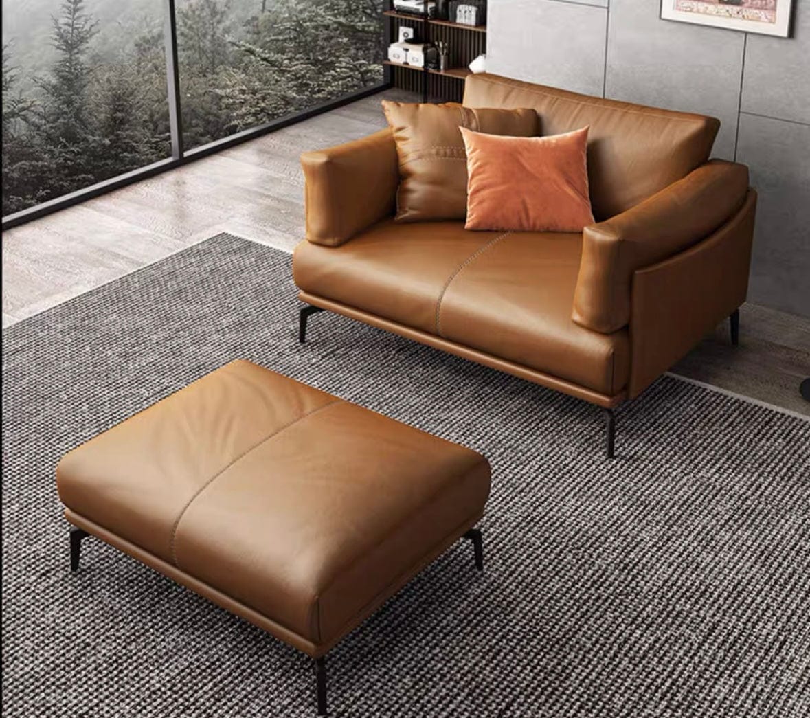 Home Atelier Almaffi Genuine Cowhide Leather Sofa