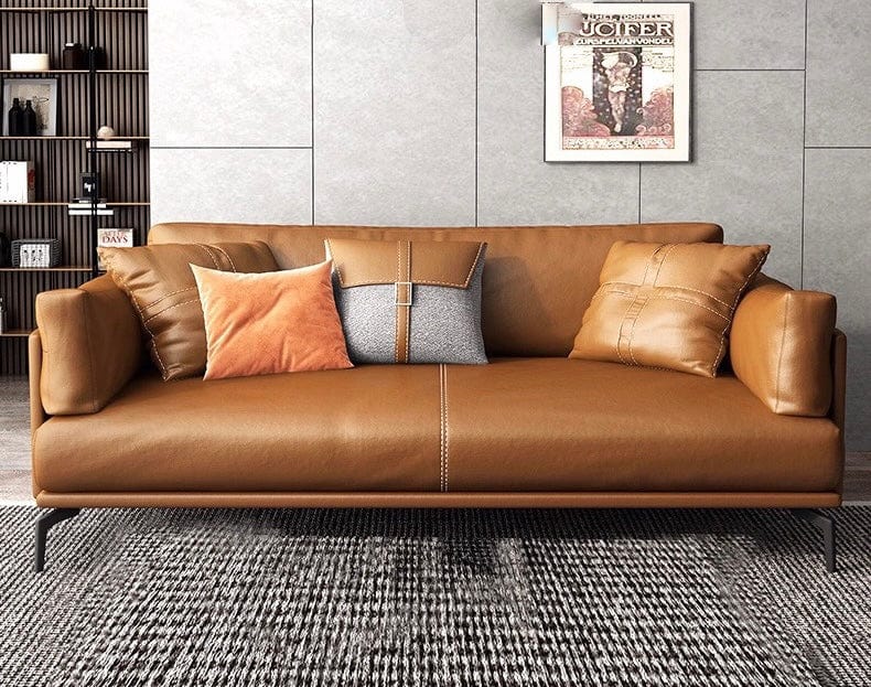 Home Atelier Almaffi Genuine Cowhide Leather Sofa