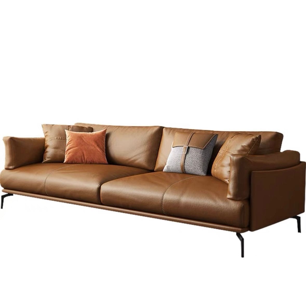 Home Atelier Almaffi Genuine Cowhide Leather Sofa