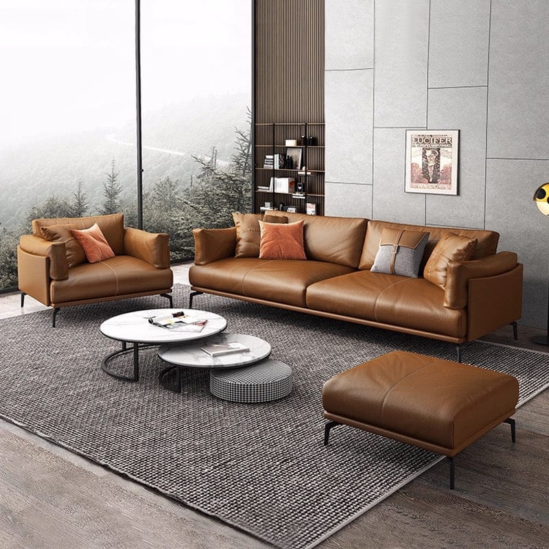 Home Atelier Almaffi Genuine Cowhide Leather Sofa