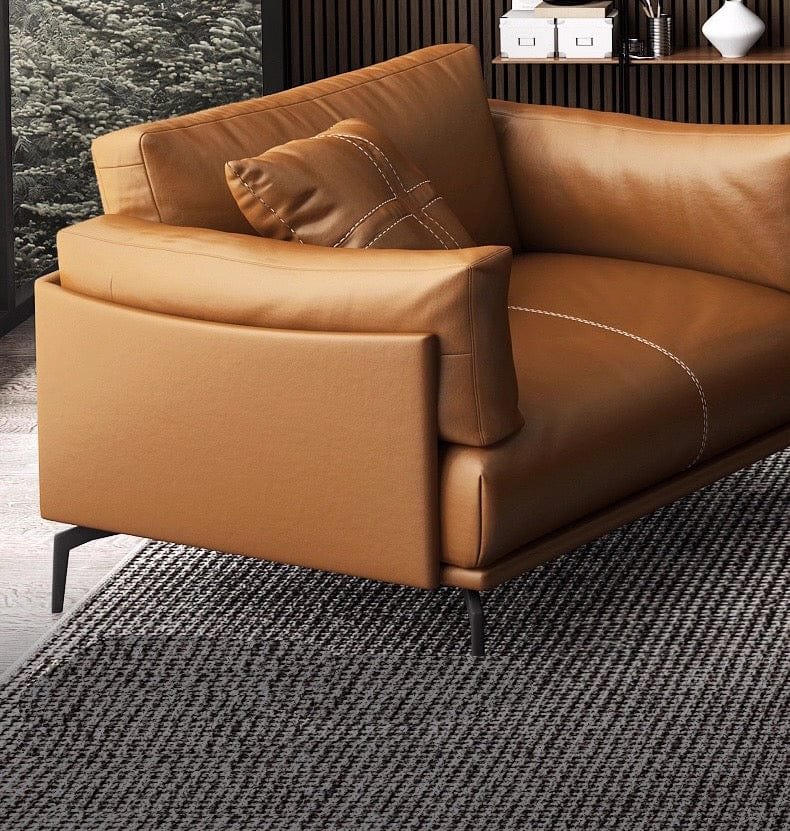 Home Atelier Almaffi Genuine Cowhide Leather Sofa