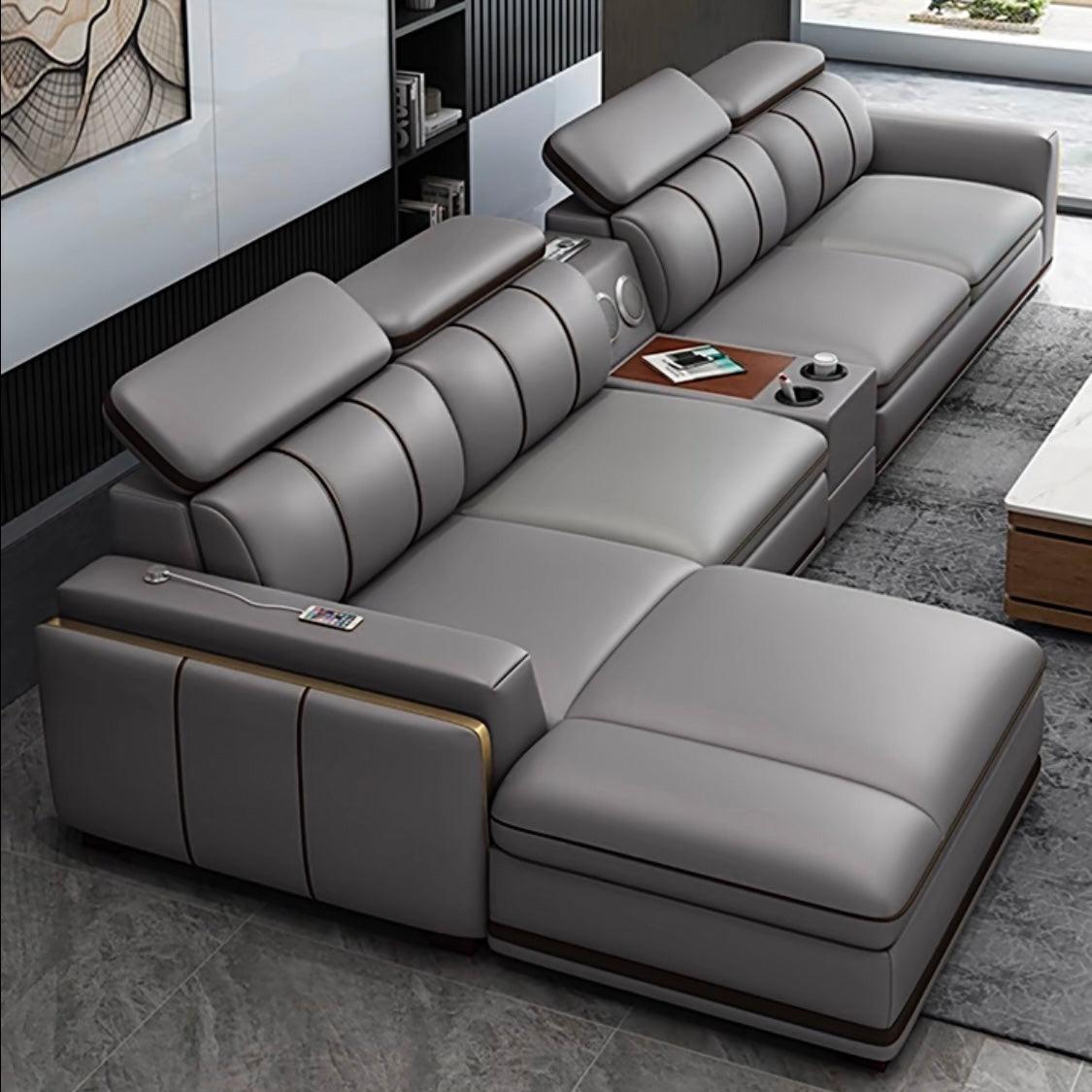 Home Atelier Alonso Leather Sectional Sofa