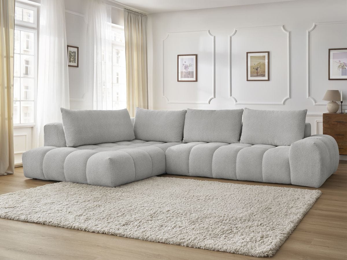 Home Atelier Alpine Performance Boucle Sectional Sofa with Tufted Cushioning