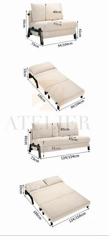 Home Atelier Angel Pull-out Boucle Sofa Bed (Copy 7)