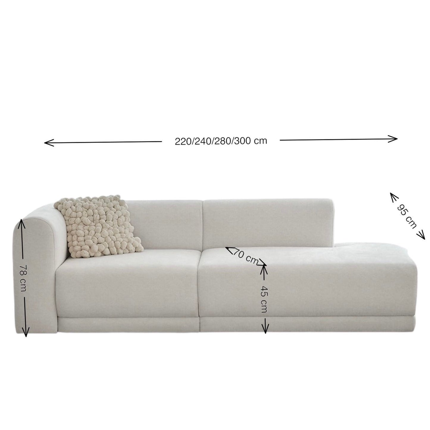 Home Atelier Aniston Scratch Resistant Sectional Sofa