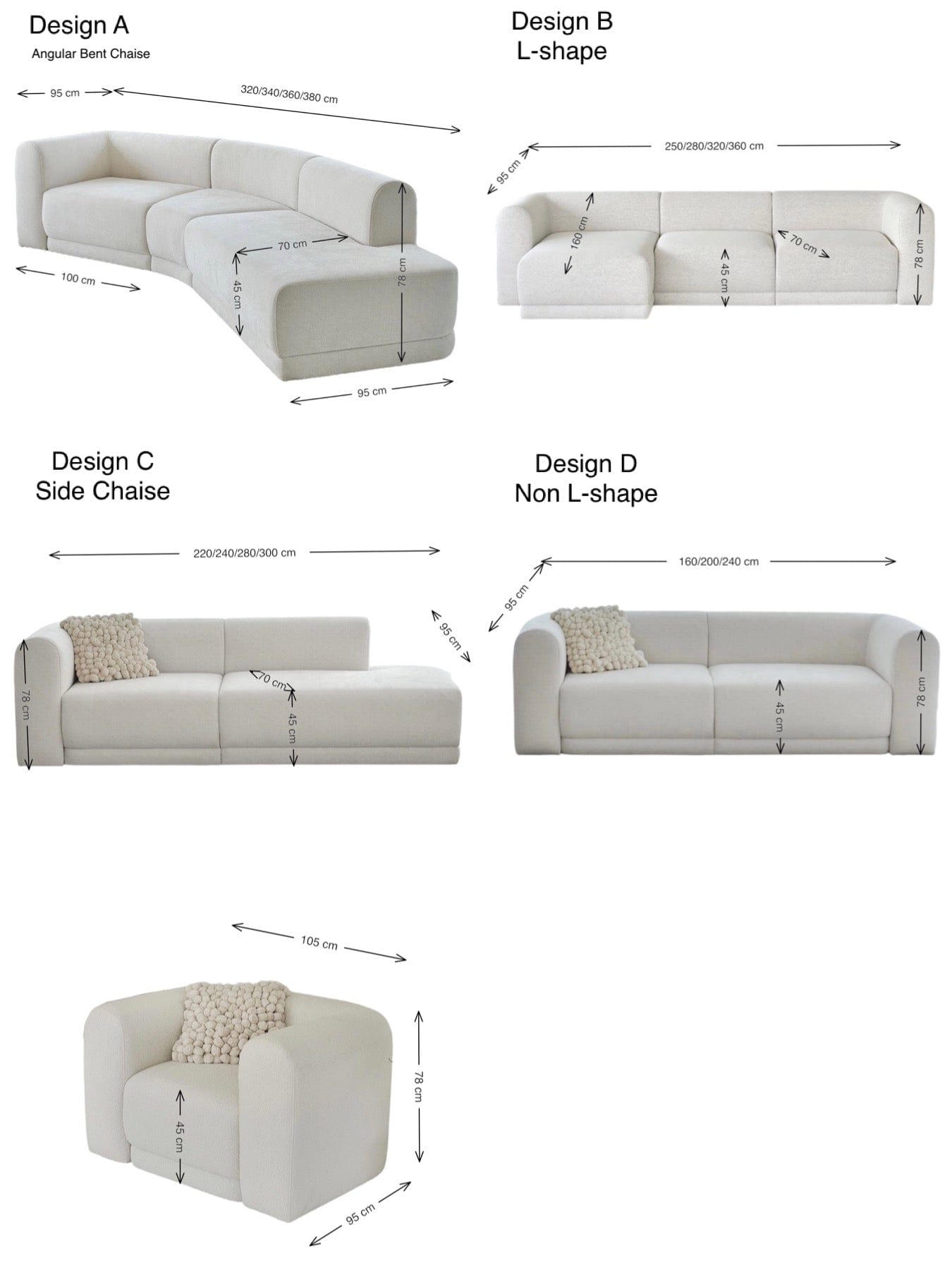 Home Atelier Aniston Scratch Resistant Sectional Sofa