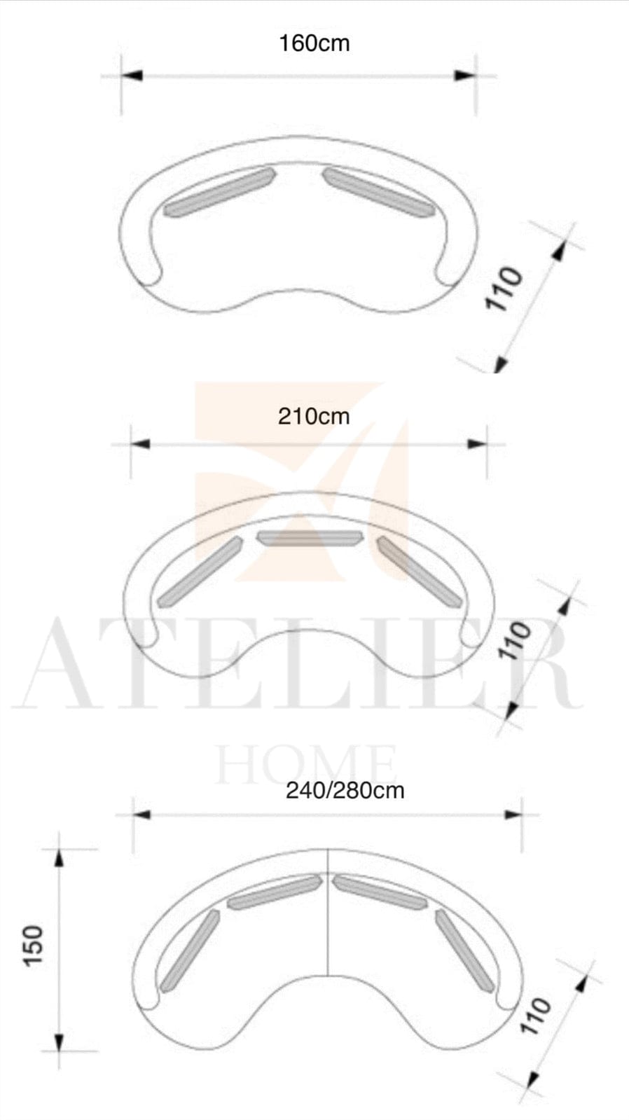 Home Atelier Anton Curve Sofa