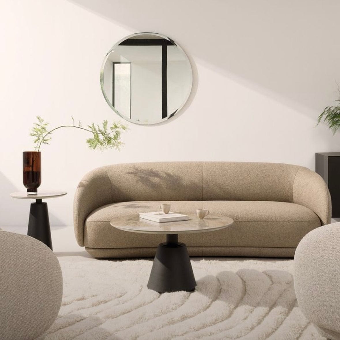 Home Atelier Archie Boucle Curve Sofa