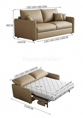Home Atelier Arthur Foldable Sofa Bed with Mattress