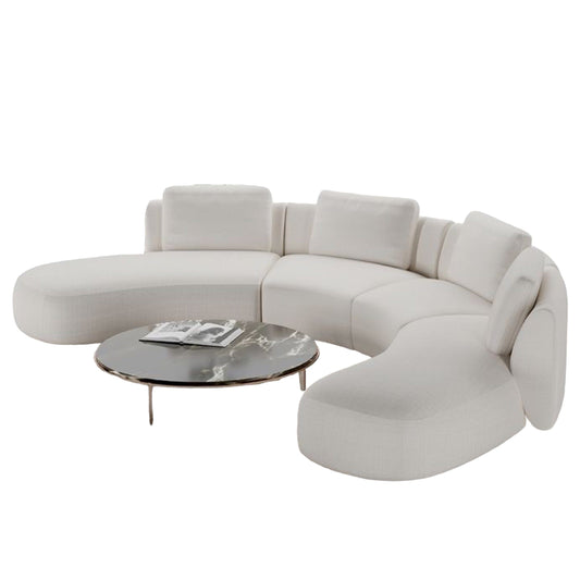 Home Atelier Ashley Performance Boucle Curve Sofa