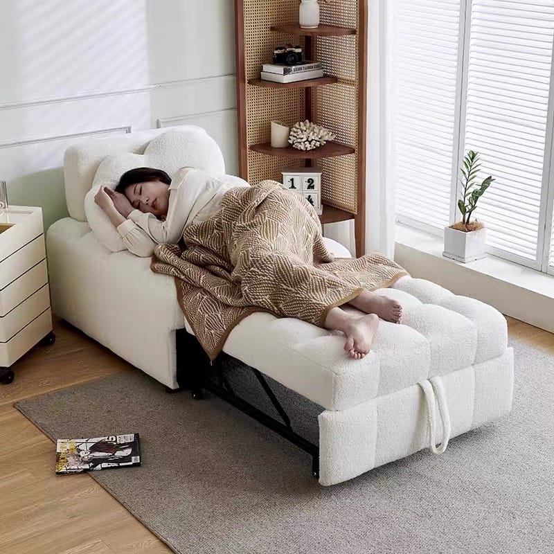 Home Atelier Audre Tufted Pull-out Boucle Sofa Bed (Copy)