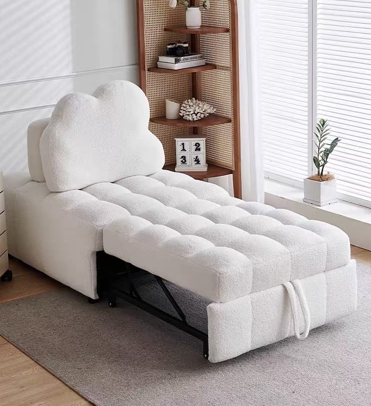 Home Atelier Audre Tufted Pull-out Boucle Sofa Bed (Copy)
