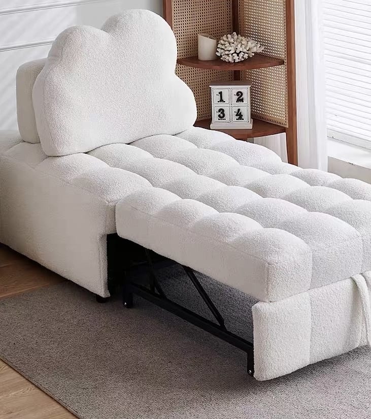 Home Atelier Audre Tufted Pull-out Boucle Sofa Bed (Copy)
