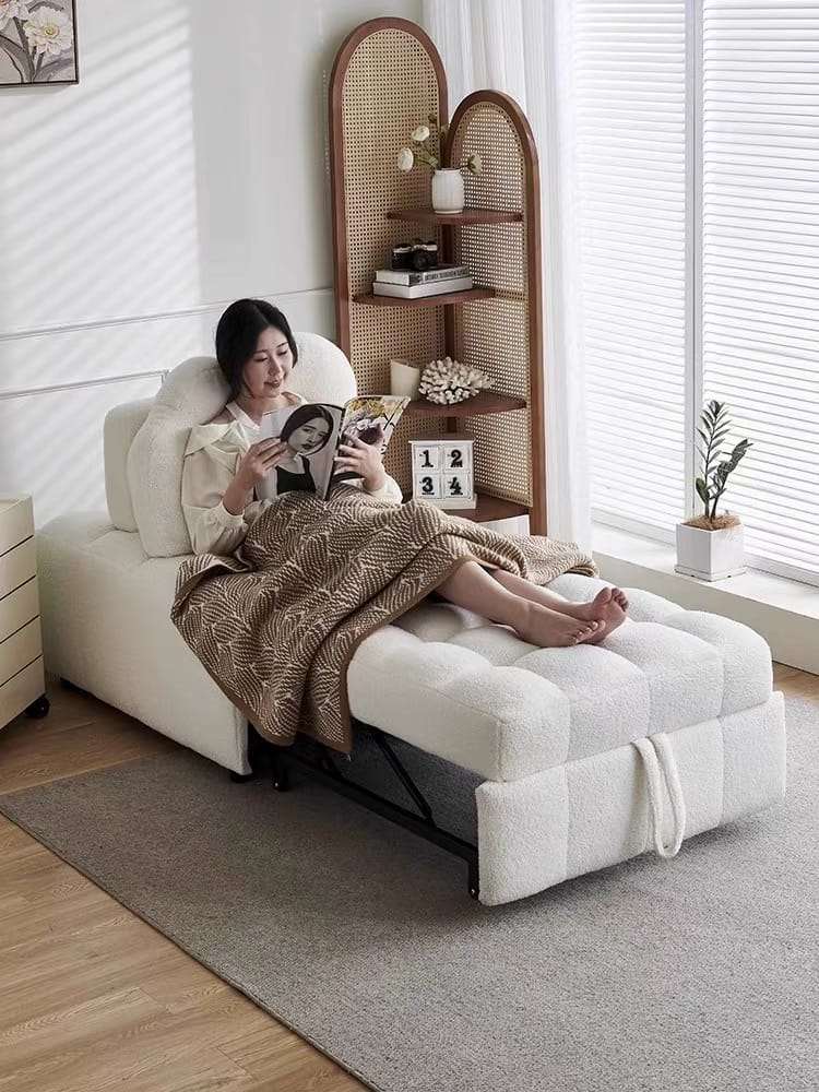 Home Atelier Audre Tufted Pull-out Boucle Sofa Bed (Copy)