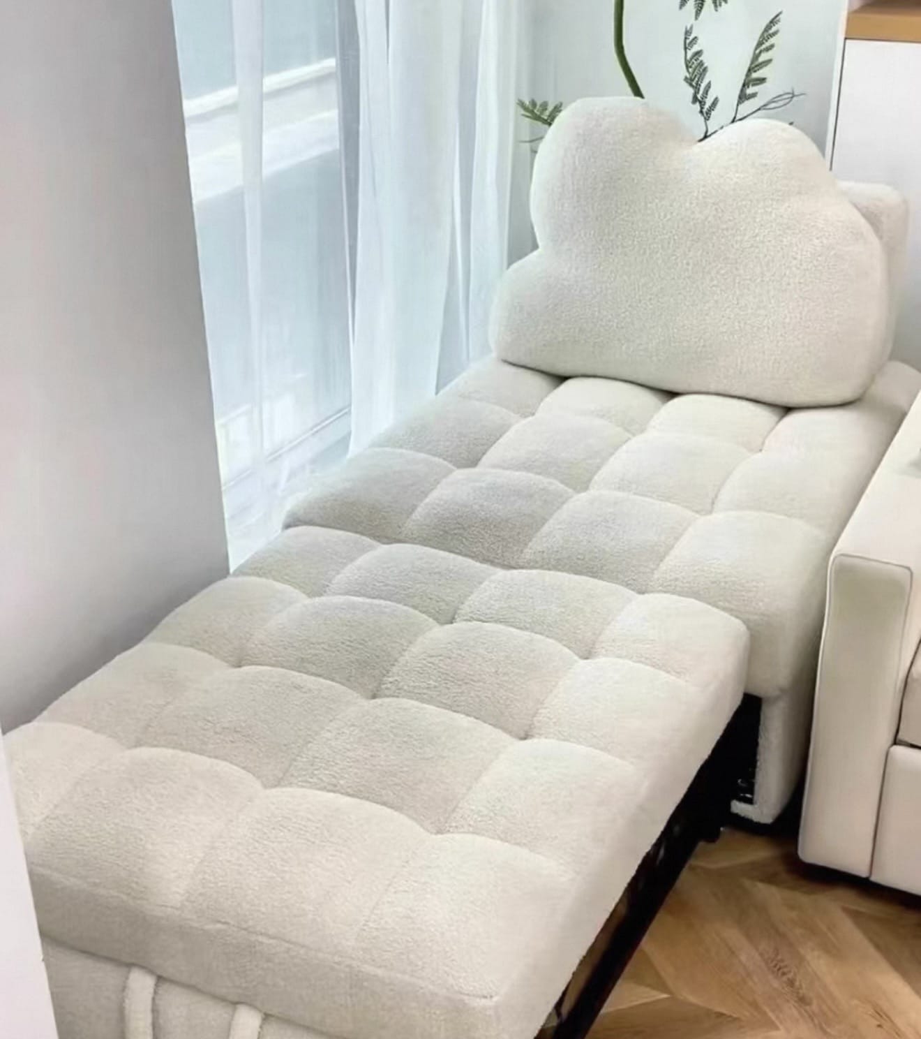 Home Atelier Audre Tufted Pull-out Boucle Sofa Bed (Copy)