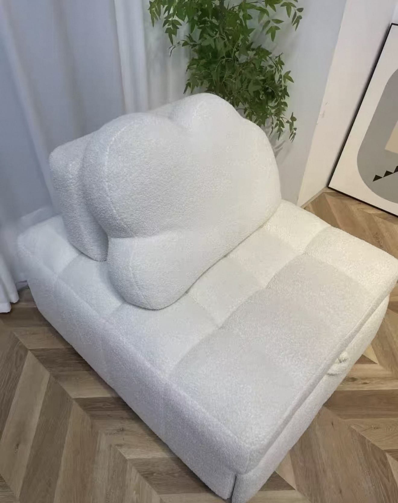 Home Atelier Audre Tufted Pull-out Boucle Sofa Bed (Copy)