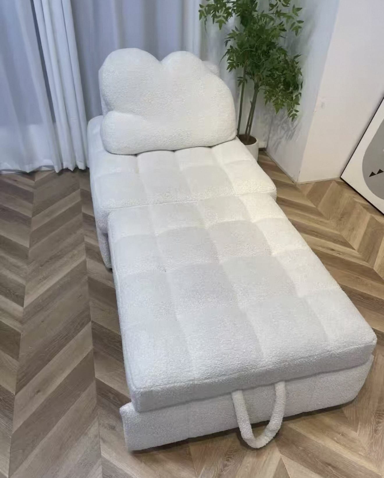 Home Atelier Audre Tufted Pull-out Boucle Sofa Bed (Copy)