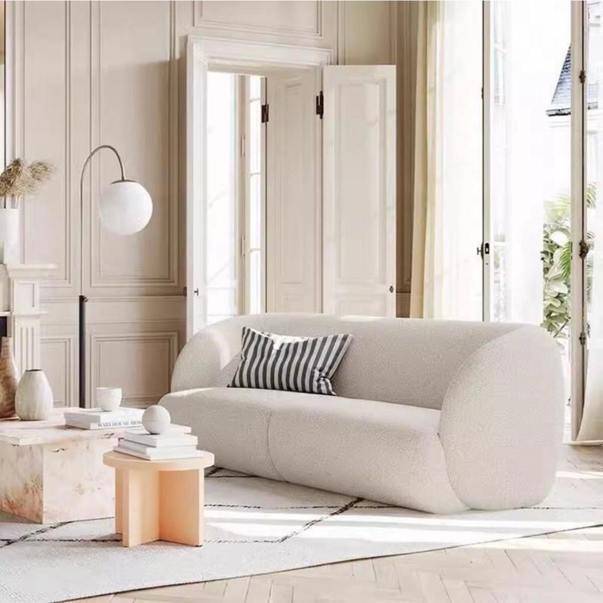 Home Atelier Aureliano Performance Boucle Curve Sofa