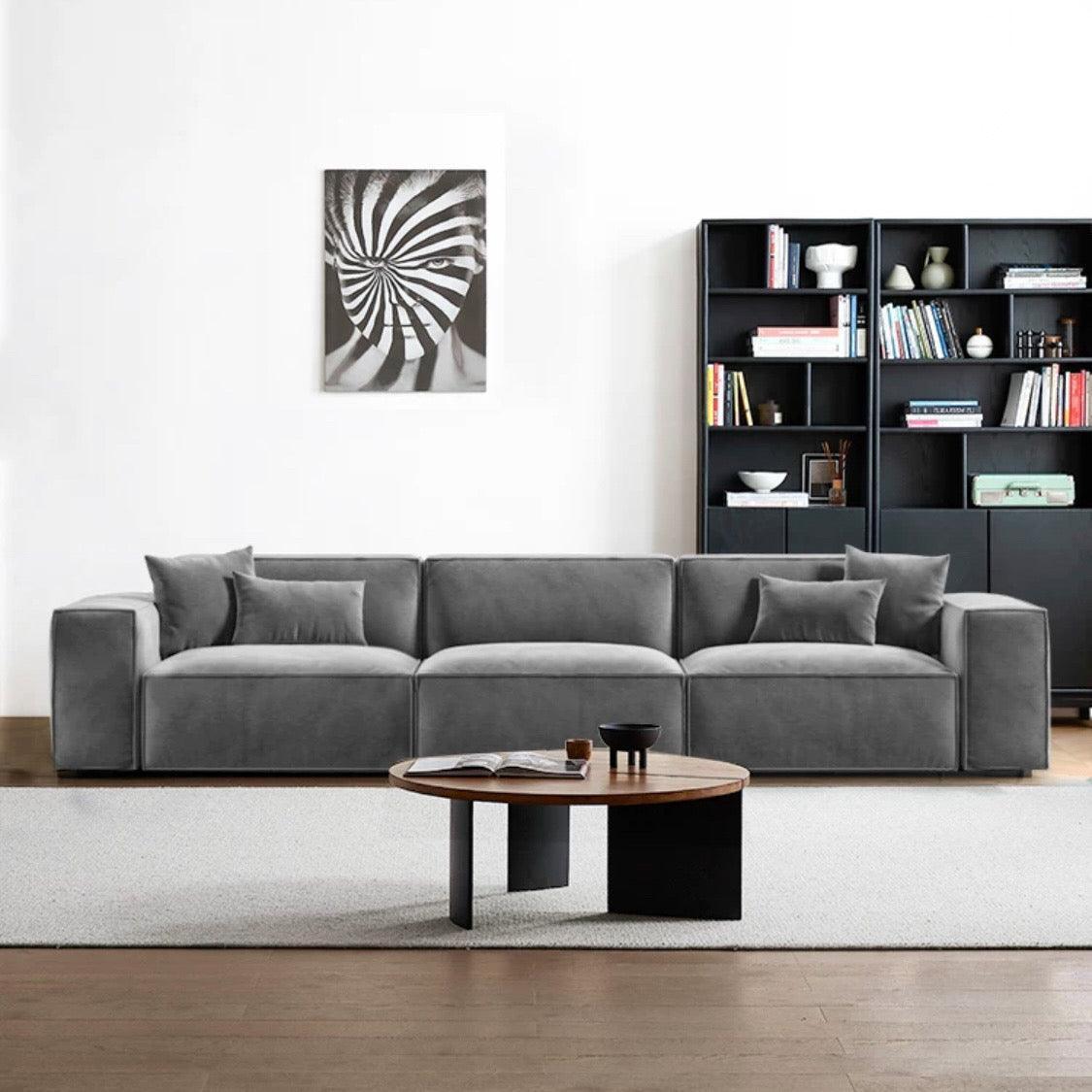 Home Atelier Aureus Sectional Velvet Sofa