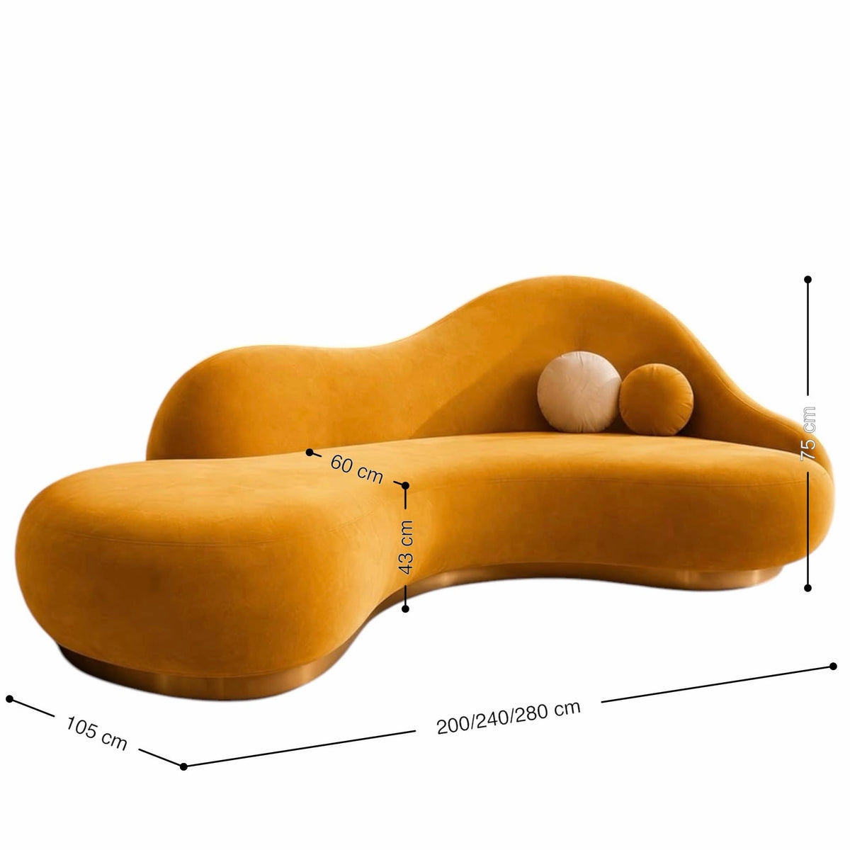 Home Atelier Ayesha Scratch Resistant Curve Sofa (Copy 6)