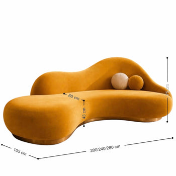 Home Atelier Ayesha Scratch Resistant Curve Sofa (Copy 6)