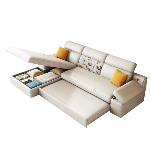 Bell Sectional L Shape Storage Sofa Bed