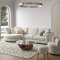 Home Atelier Bella Designer Sectional Round Chaise Sofa